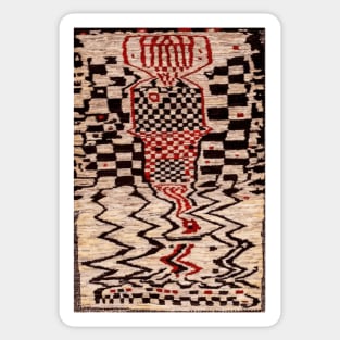 Graffiti Gabbeh Antique Persian Rug Pattern Sticker